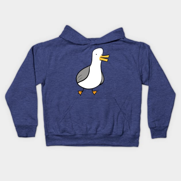 Pigeon of the Sea Kids Hoodie by AmyMinori